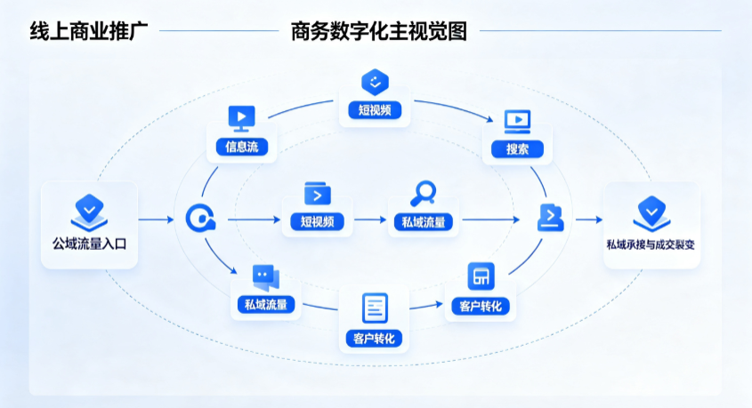 咸安区线上商业推广怎么做？全域流量闭环搭建与低成本转化实战指南